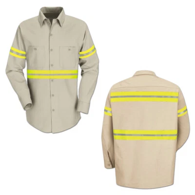 Camisas uniformes de remolque de trabajo reflectantes de alta visibilidad mejorada Red Kap LS Foto 1 de 4