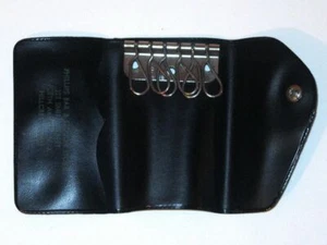 ¡Estuche llavero publicitario vintage PHILLIPS BAR & LICOR! Perth Amboy NJ - Imagen 1 de 5