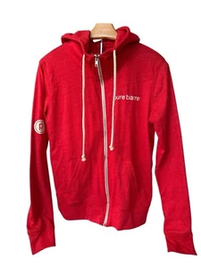 Pure Barre Hoodie Sweatshirt Red Womens M Arm Logo Dance Yoga Pilates Nwot USA - Picture 1 of 7