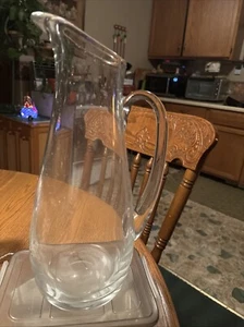 Hand Blown KroGnO Poland 13” Pear Shape Pitcher - Picture 1 of 6