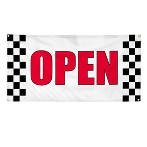 Banner Vinilo Varios Tamaños Abierto Exterior Publicidad Impresión C Negocios Exterior - Imagen 1 de 7