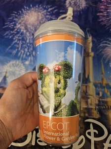 Walt Disney World Epcot International Flower & Garden Festival Cup with Straw - Picture 1 of 13