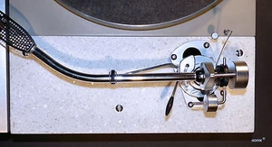 Arm board of Stone for Thorens TD 126 for SME 309, 3009, M2/9, Tonarmbrett - Picture 1 of 4