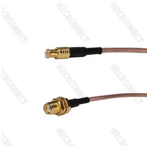 SMA Jack mamparo hembra a MCX macho cable recto cola de cerdo RG316 para inalámbrico - Imagen 1 de 3