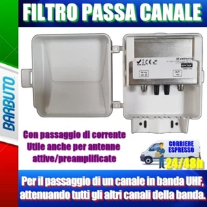 FILTRO PASSA CANALE IN BANDA UHF 1 CANALE, ATTENUA TUTTI GLI ALTRI - Afbeelding 1 van 1