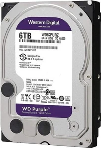 Disque Dur Western Digital Purple WD62PURZ 6TB 5400U/Min 128MB SATA 3.5 Pouces - Photo 1/9