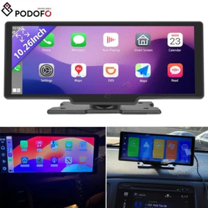 10.26" 2K Drahtlos Apple CarPlay Android Auto Touchscreen Tragbares AutoRadio FM - Bild 1 von 16