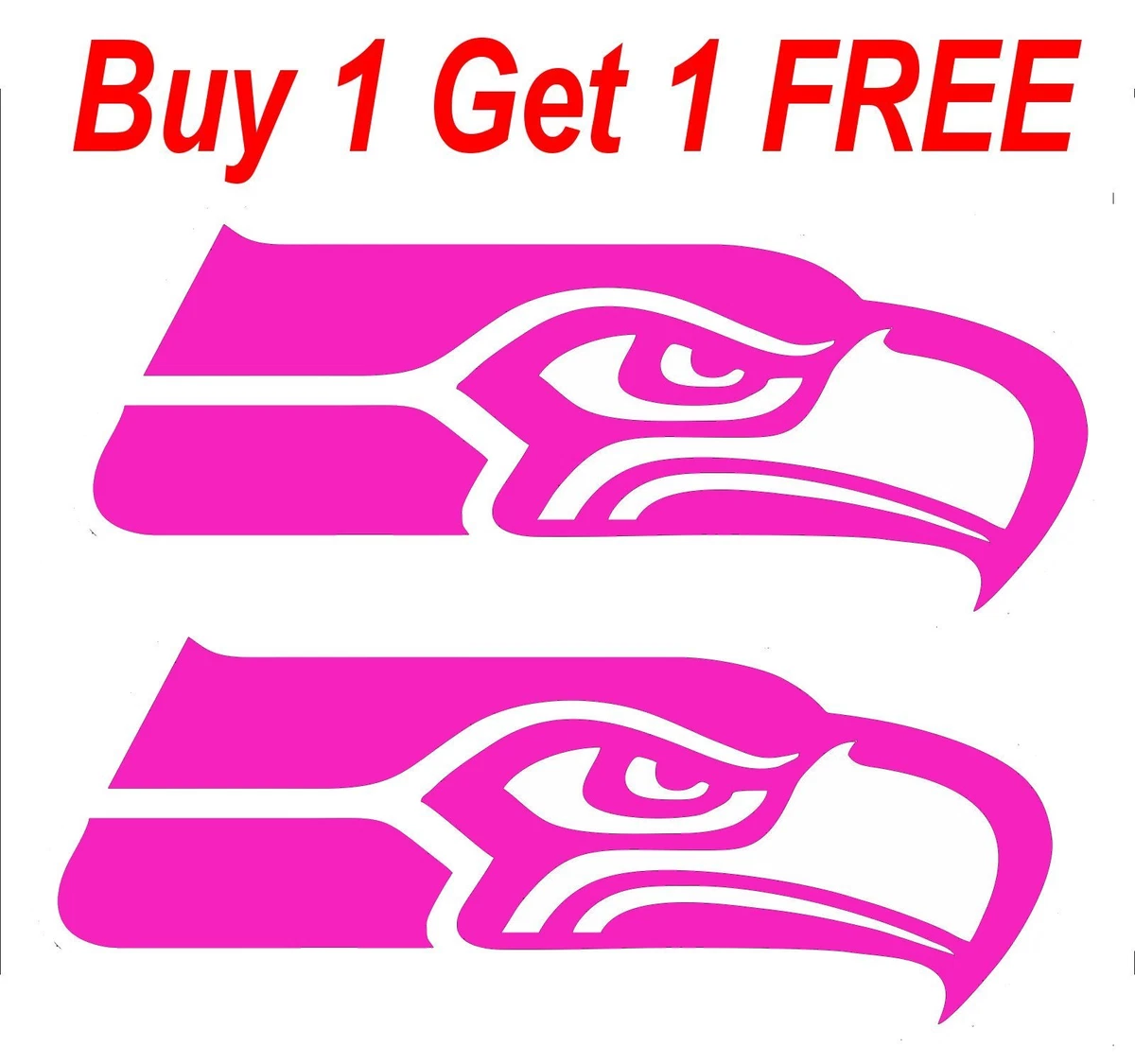 Seattle Seahawks Team Color Feather Decals - Pants Accent Stickers, Custom Size, Multi-Color
