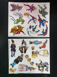 Original Vintage Collectors Spider-Man/Worzel Gummidge Window Stickers - Picture 1 of 3