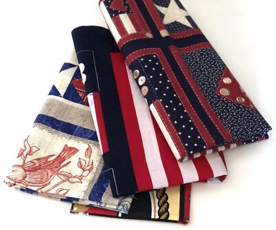 Lot of Fabric Patriotic American Themed Lot of  4 - Image 1 of 4
