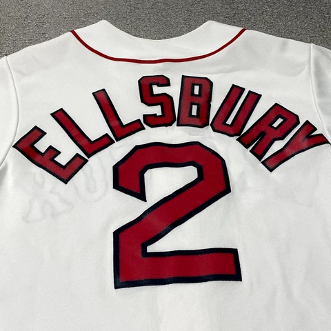 Boston Red Sox Jersey Men Small Jacoby Ellsbury MLB Baseball Majestic 2 Retro Cover