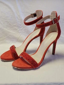 Kenneth Cole Women's 7.5M Brooke Shine High Heels Persimmon Red Shoes - Picture 1 of 8