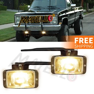 Bumper Fog Lights Driving Lamp For 1988-2000 Chevy GMC C/K 1500 2500 3500 LH+RH - Picture 1 of 11