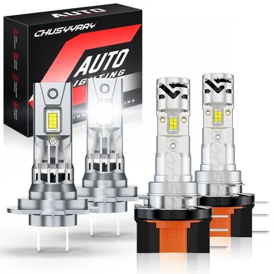 Kit de faros LED de haz alto/bajo H7+H15 6000 k para Jaguar XE 2017-2018 2019 4X 6000 k Foto 1 de 4