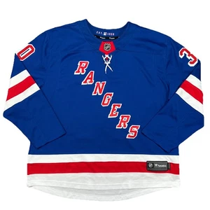 Fanatics New York Rangers NHL Hockey Jersey Blue Home Sz 2XL Lindqvist #30 - Picture 1 of 8