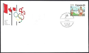 🍁Canada #682a "OLYMPICS - FOOTBALL" Brand New 1976 First Day Cover - Picture 1 of 2