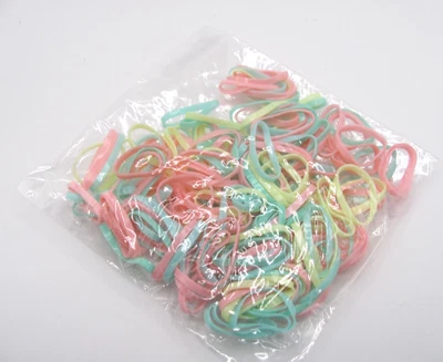 NUEVO ACCESORIO MUÑECA PARA MUÑECA 11-1/2" - LOTE GRANDE BANDAS ELÁSTICAS COLA DE CABALLO PASTEL Foto 1 de 2