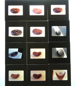 MCM San Diego TRANSPARENCY 35mm SLIDES Studio Pottery JEAN BALMER Rock Vessels - Picture 1 of 4