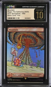 CGC 10 INCONTAMINATE Mountain 1942 MTG Spongebob SLD Tana Segreta Foglio Arcobaleno - Foto 1 di 2