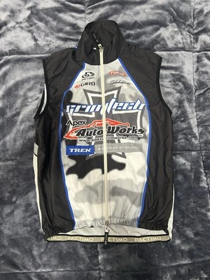 Camiseta de ciclismo Pactimo para hombre cremallera completa talla mediana negra/azul/blanca/gris Foto 1 de 3