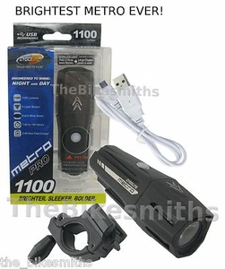 Cygolite Metro Pro 1100 Lumens USB Bike Front Head Light 9 Mode Brighter Lighter - Picture 1 of 5
