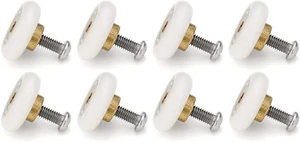 8x Rulli Box Doccia Rotelle Di Ricambio Cuscinetti Porta Scorrevole Doccia 19mm - Foto 1 di 6