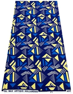 Afrikanischer Wachsdruck exklusives Design zu verkaufen um 6 Yards, 100 % Baumwolle für Kleider - Bild 1 von 2