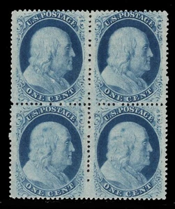 MOMEN: US STAMPS #24 BLOCK UNUSED VF PF CERT LOT #84015 - Picture 1 of 3