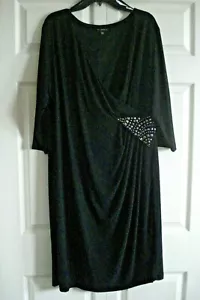 Vestido negro talla 20W metáfora nuevo para dama Plus - Imagen 1 de 2