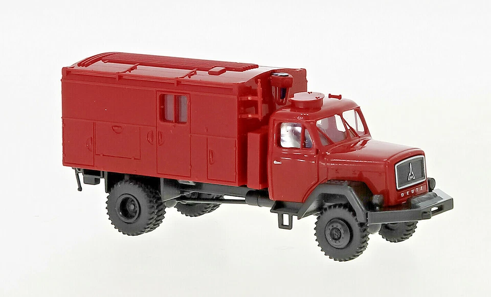 BREKINA 46435 Magirus 120 A Gkw Rosso, Nero, H0, Nuovo 2021 - Immagine 1 di 1