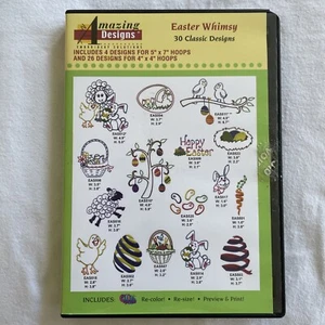 Amazing Designs Embroidery CD - Easter Whimsy - 30 Classic Designs - Picture 1 of 3