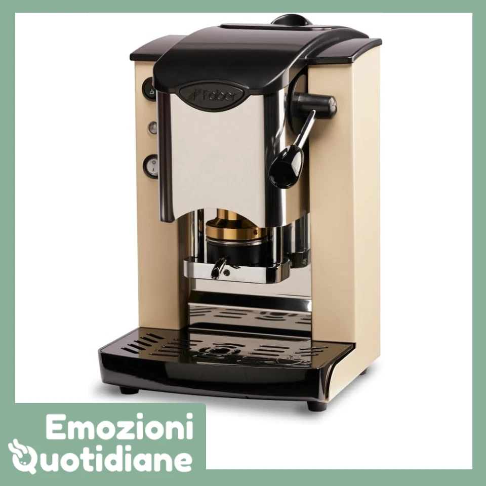 Faber Slot Inox | Macchina caffè a cialde Ese 44mm con pressacialda Ottone - Immagine 1 di 1