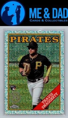 2023 Topps Chrome #T88CU-10 Travis Swaggerty Silver - Image 1 of 2