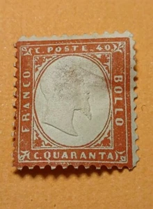 Itali States Sardinia #20Franco Bolo 1860s King Victor Emmanuel MHNG(0209-6) - Picture 1 of 2