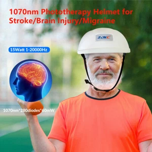 ZJKC 1070nm Parkinson Treatment Helmet Photobiomodulation Led Light Therapy Cap - Picture 1 of 12