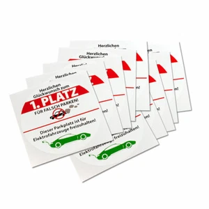 20 Falsch Geparkt Falschparker Aufkleber E Fahrzeug Hinweis Parkverbot Auto - Bild 1 von 3