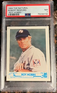 1984 The Natural Robert Redford Roy Hobbs Prop Baseball Blank Back PSA 7 NM Card - Picture 1 of 4