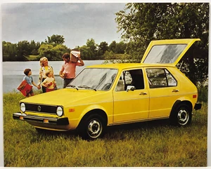 Vintage Original 1976 Volkswagen VW Rabbit 1 Sheet Advertising Brochure - Picture 1 of 2