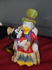 Mickey Mouse & Uncle Scrooge Ceramic Music Box Rocking Chair Donald Duck Disney