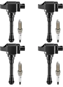 Paquete de 4 bobinas de encendido UF549 y bujía de iridio 9029 compatible con Nis... - Imagen 1 de 5