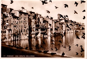 Foto-AK FIRENZE /FLORENZ Una veduta dell' Arno 30er - Bild 1 von 1