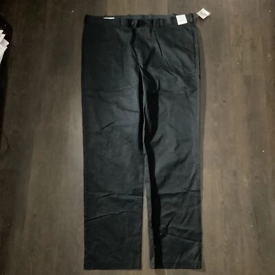 John W. Nordstrom Men's Navy Black Cotton Khaki Pants 42x34 - Imagem 1 de 4