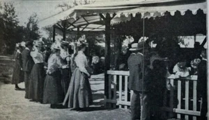 1898 Sunday Amusements in New York City Ice Cream Soda Fishing Swimming - Picture 1 of 6