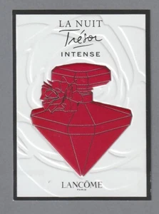 Carte Publicitaire + Patch - La Nuit Trésor de Lancôme recto verso - Picture 1 of 2