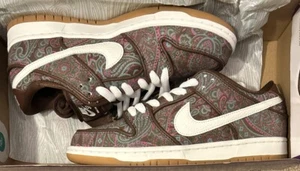NIB Nike SB Dunk Low Pro PRM Paisley Brown DH7534 200 Size Men’s 7 / Women’s 8.5 - Picture 1 of 15