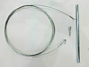VW BUG UNIVERSAL THROTTLE CABLE & THROTTLE CABLE TUBE VW AIR COOLED BUS GHIA - Picture 1 of 8