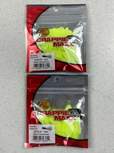 Bass Pro Shops Tournament Series 1-1/2"" Squirmin' Squirts/Crappie Max. ¡2 paquetes! - Imagen 1 de 3