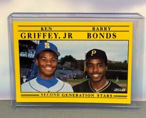 1990 Fleer Baseball Ken Griffey Jr Barry Bonds Second Generation Stars #710