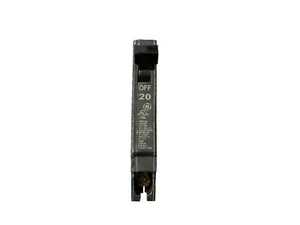 Interruptor de circuito de un solo polo GE THQP120 20 AMP 20A 1 polo línea Q delgado tamaño medio - Imagen 1 de 1