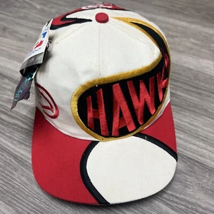 Vintage 90s Drew Pearson Atlanta Hawks Snapback Hat Cap NBA RARE Basketball - Picture 1 of 15